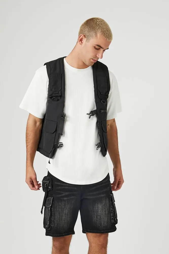 Forever 21 black jean shorts on sale