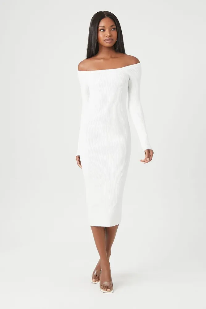 Forever 21 white sweater dress hotsell