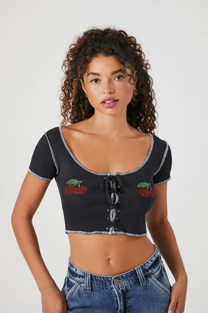 Forever 21 cherry top new arrivals