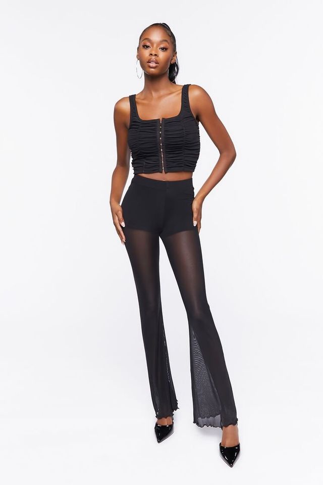 Black sheer hot sale flares