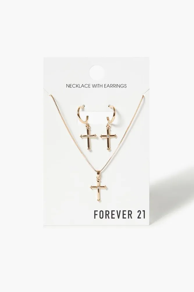 Long cross necklace forever 21 top