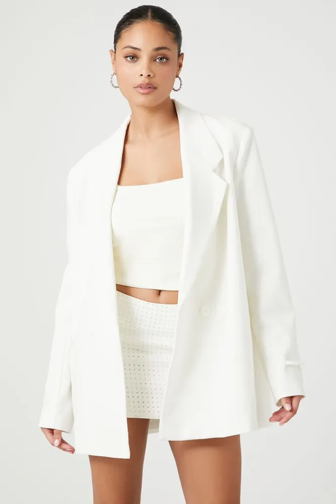 White longline blazer womens clearance
