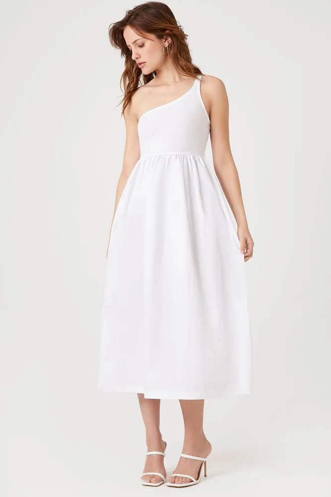 Forever 21 white midi dress sale
