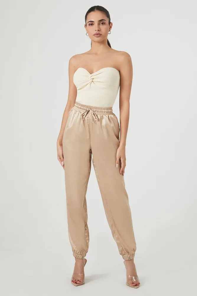 Satin joggers hot sale forever 21
