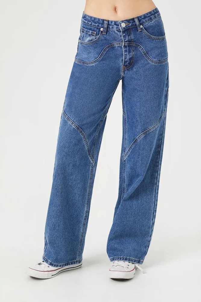 Forever 21 straight leg jeans top