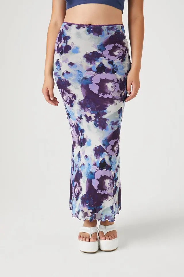 Tie dye maxi deals skirt forever 21