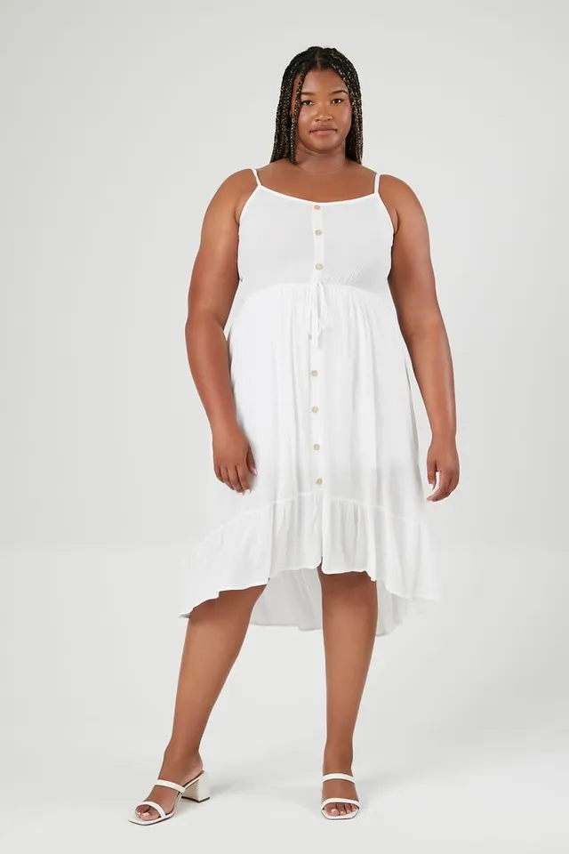 Forever 21 plus size white shop dresses