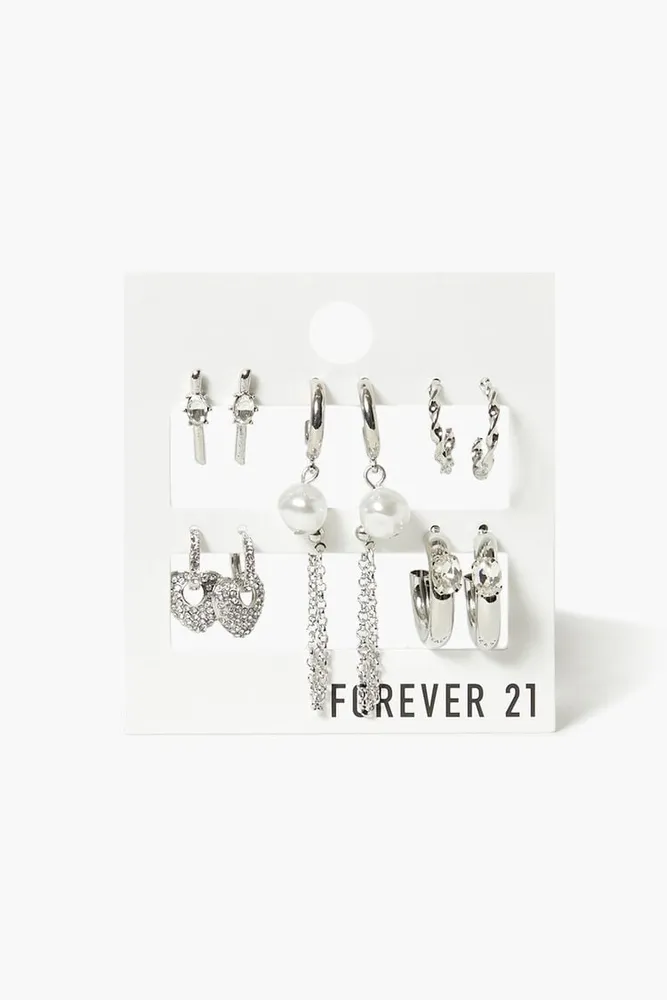 Forever 21 store pearl hoop earrings