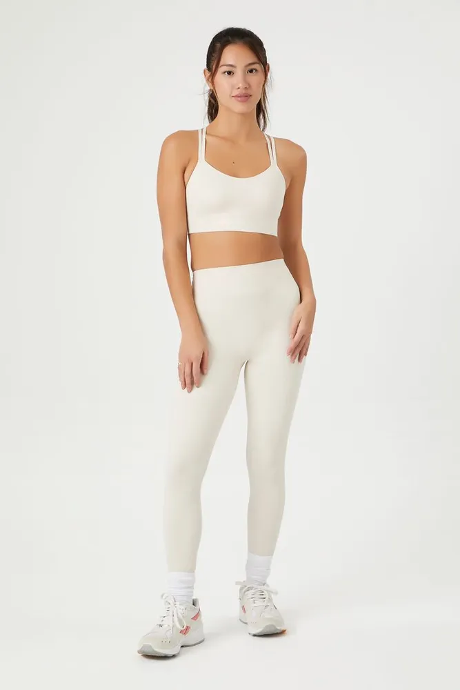 Forever 21 Women s Active High Rise Leggings in Birch Large