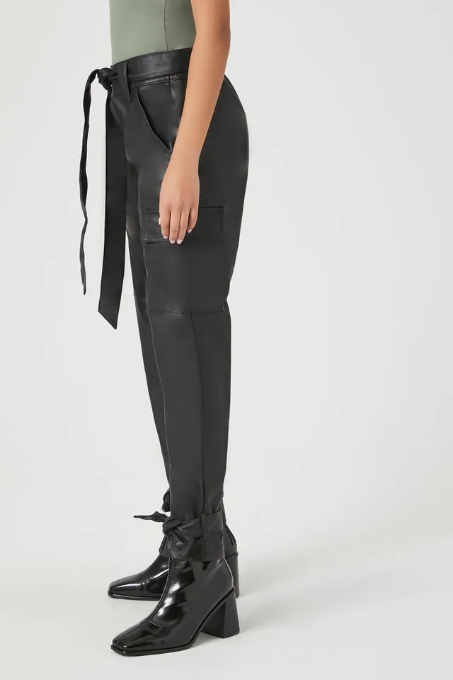 Patent leather pants forever 21 top