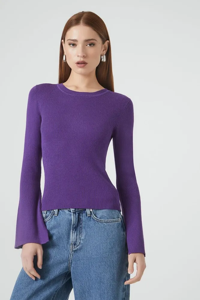 Bell sleeve sweater top forever 21