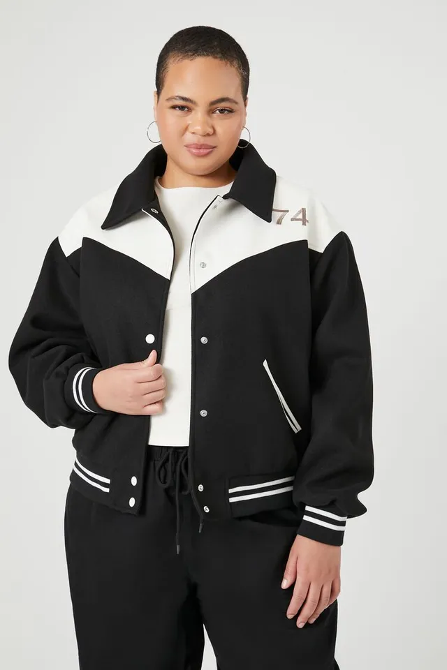 Forever 21 Women s Tennessee Bomber Jacket Black Vancouver Mall