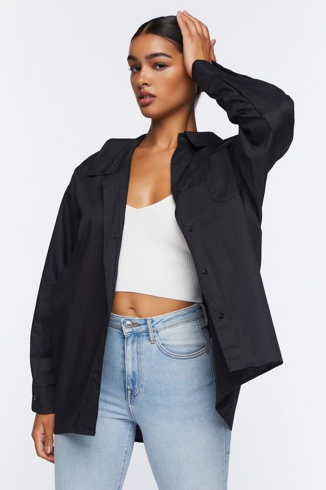 Forever 21 oversized shirt top