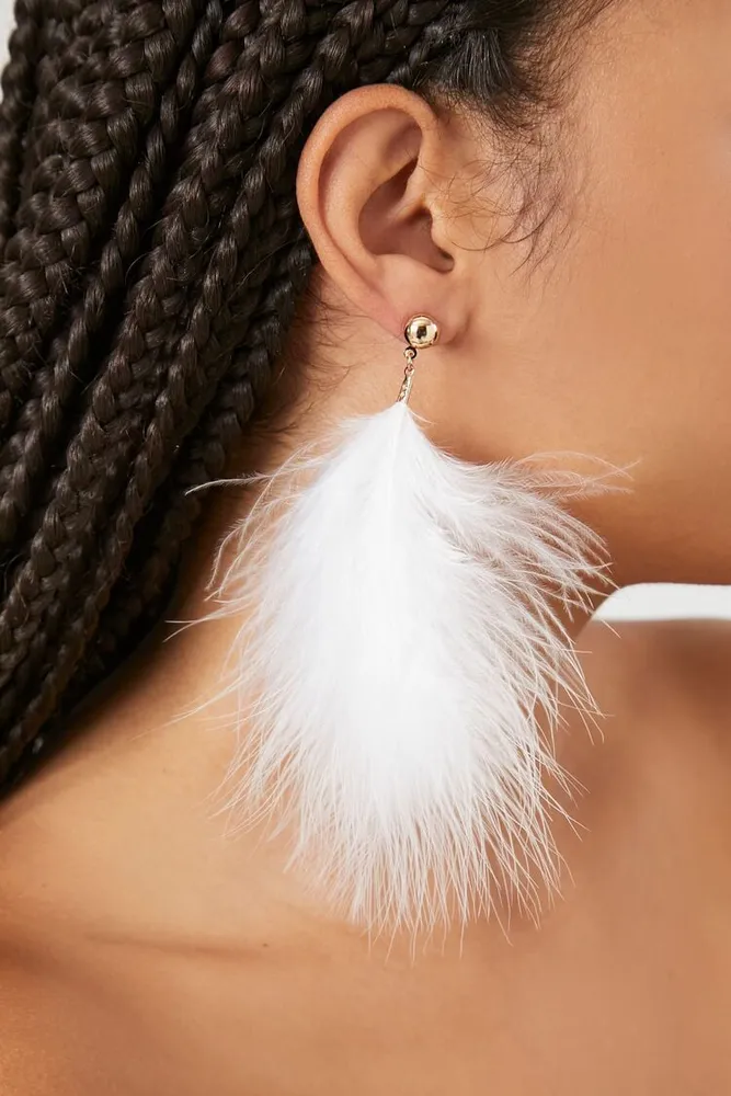 Forever 21 hotsell feather earrings