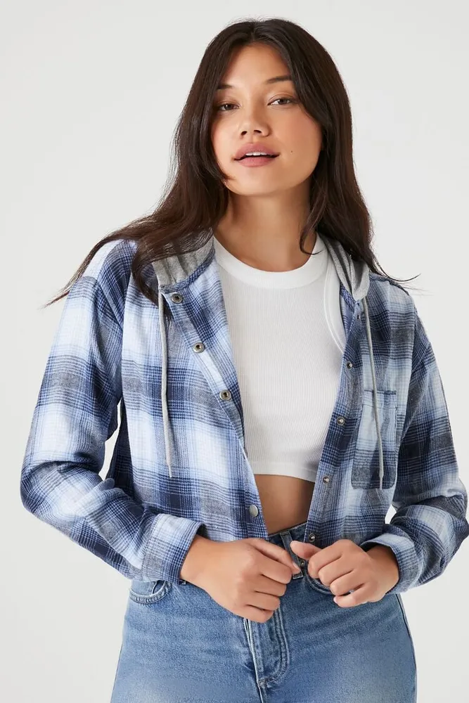 Flannel hoodie forever 21 best sale