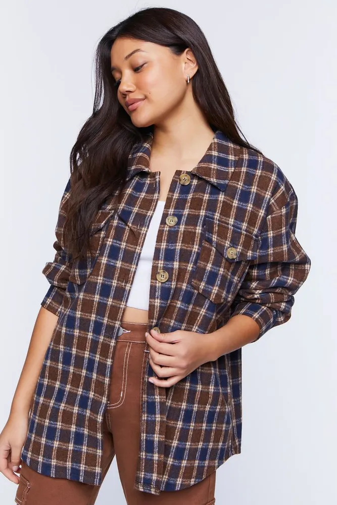 Forever 21 plaid on sale sweater