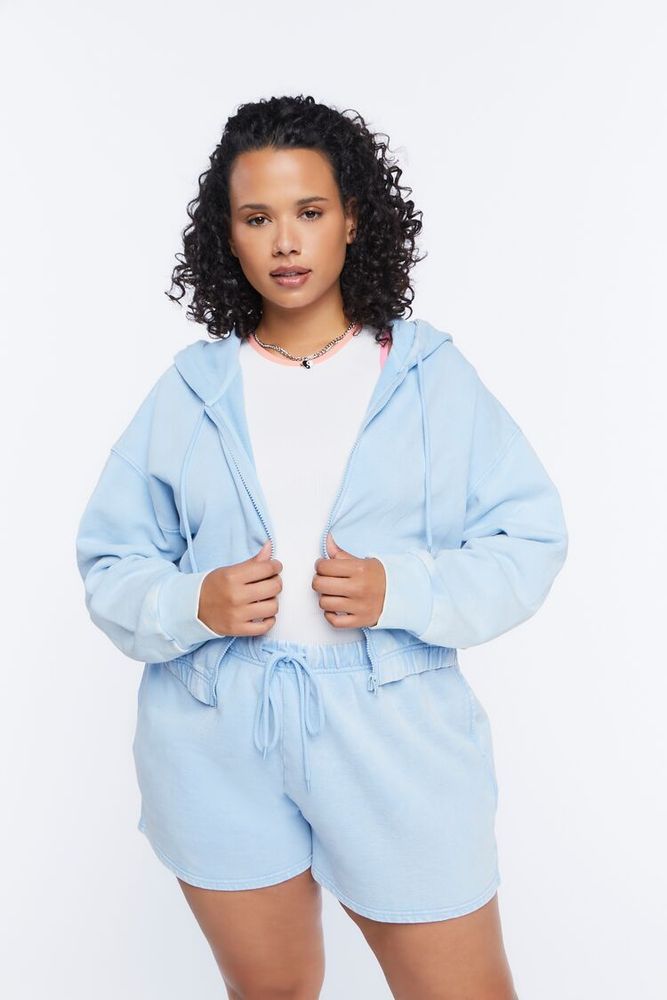 Forever 21 blue hoodie clearance