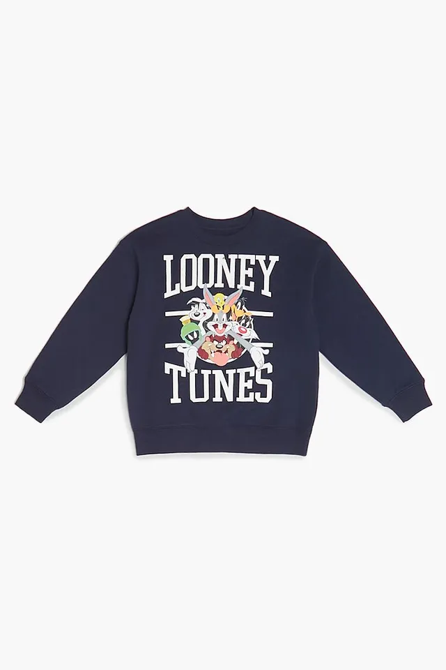 Forever 21 Kids Looney Tunes Pullover Girls Boys in Navy 9 10
