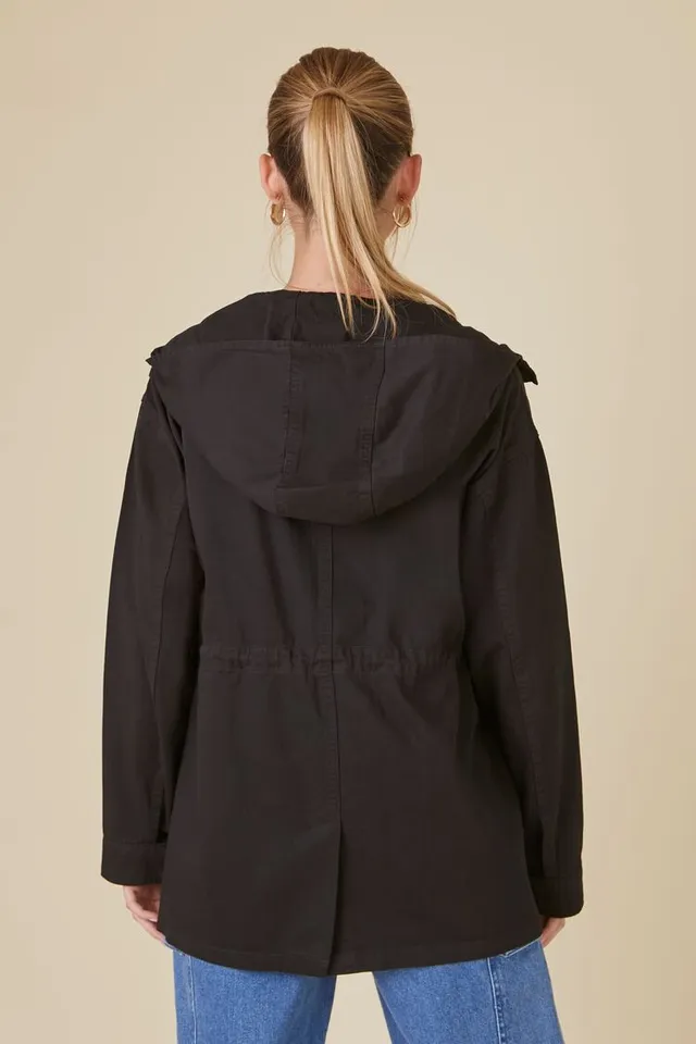 Hooded utility jacket forever 21 sale