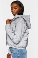 Forever 21 reflective puffer jacket sale
