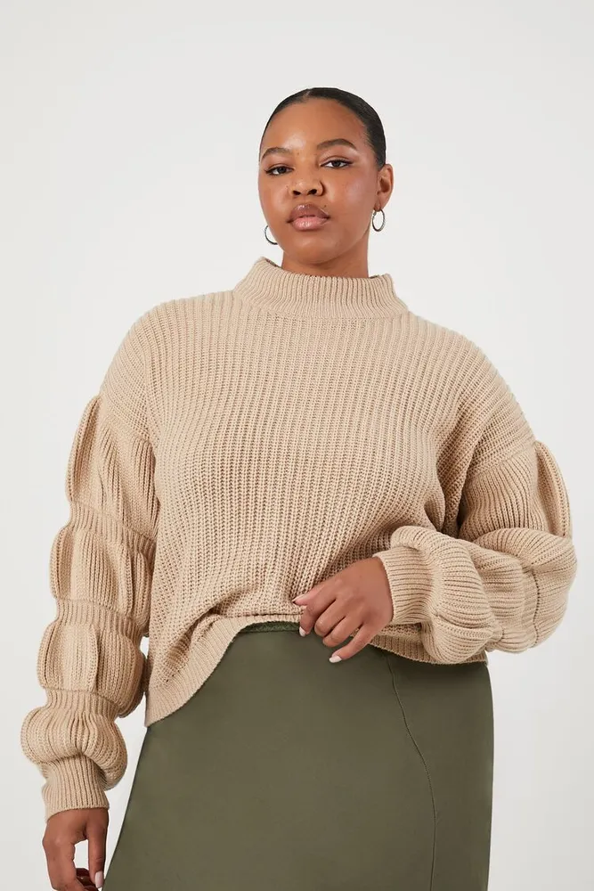 Forever 21 Women s Ribbed Mock Neck Sweater 3X Plaza Las Americas