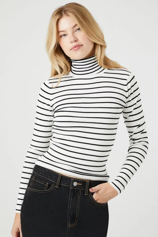 Striped turtleneck outlet forever 21