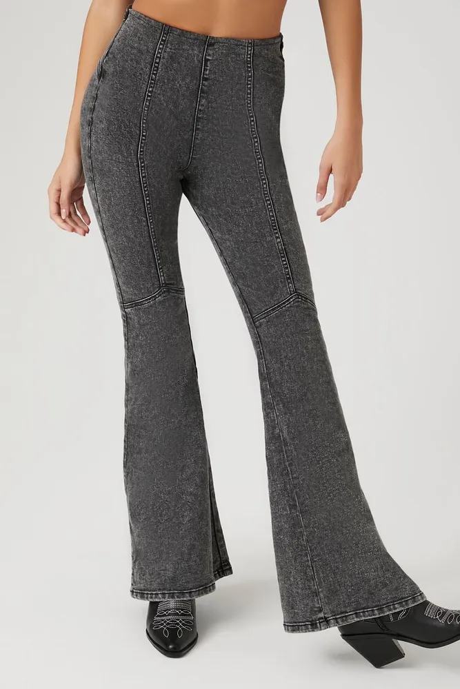 Mineral wash sales flare pants