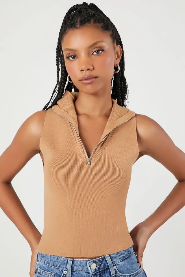 Forever 21 sleeveless turtleneck online