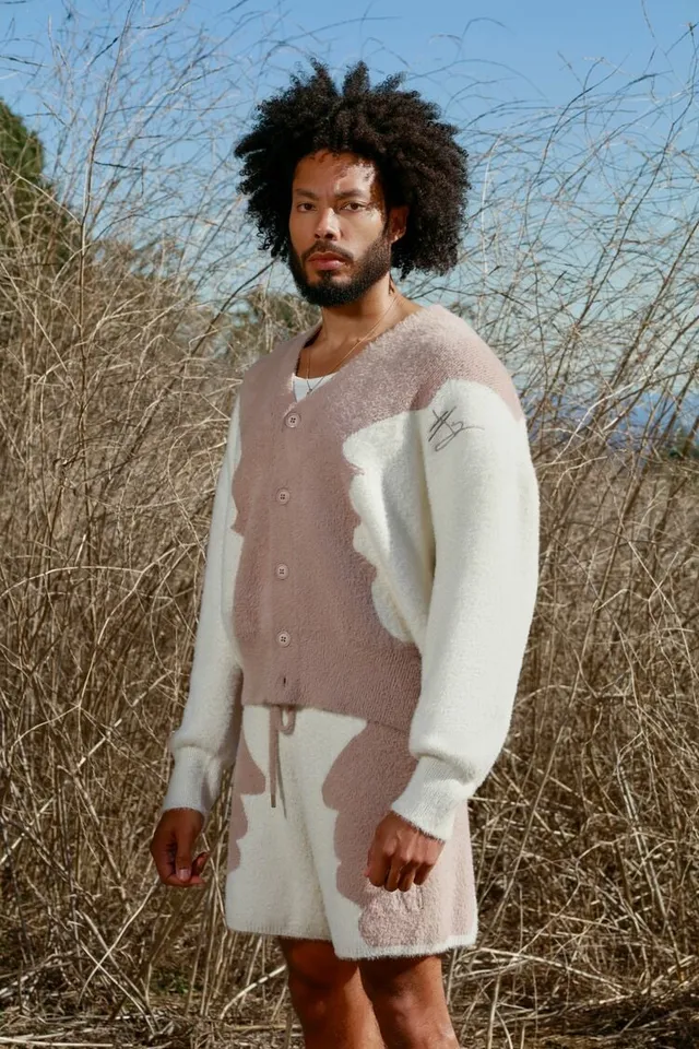 Forever 21 Men Unisex Henry R Jones II Cardigan Sweater in Taupe