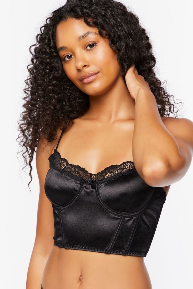 Black corset bralette sales