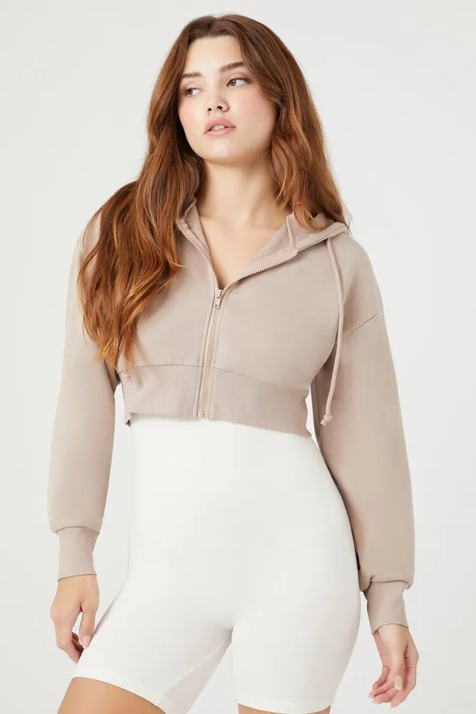 Forever 21 cropped zip hoodie new arrivals
