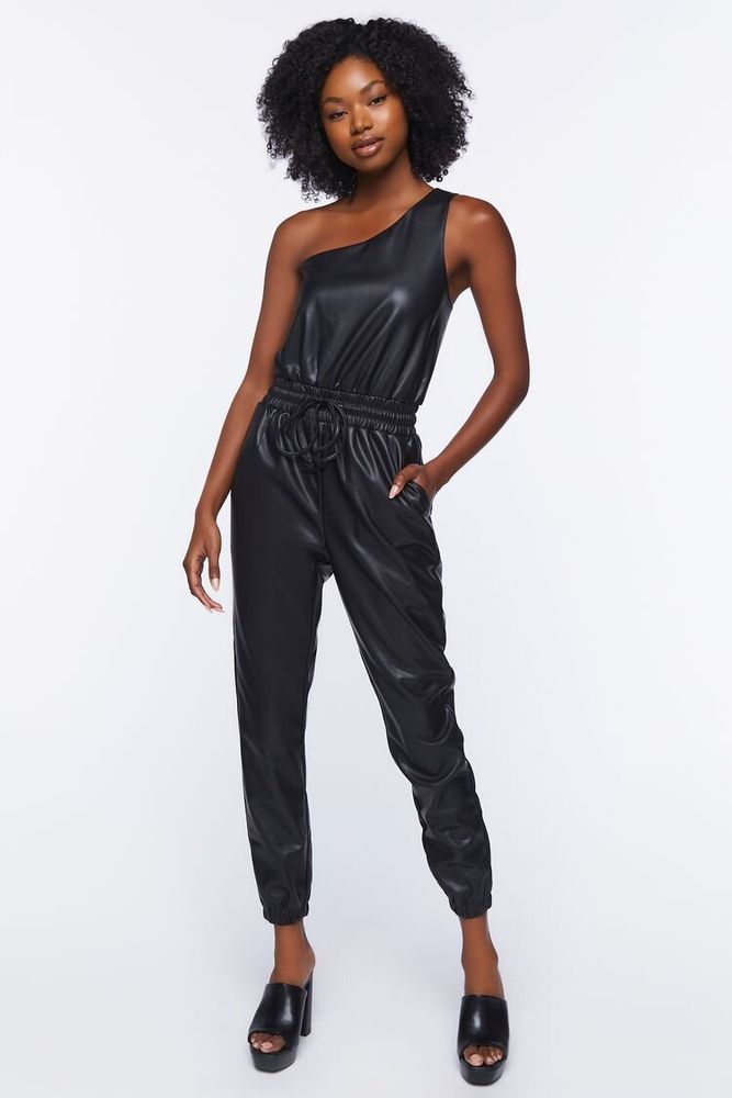 Black jumpsuit women's forever 21 hot sale