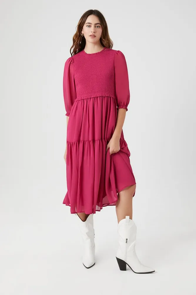White chiffon clearance dress forever 21