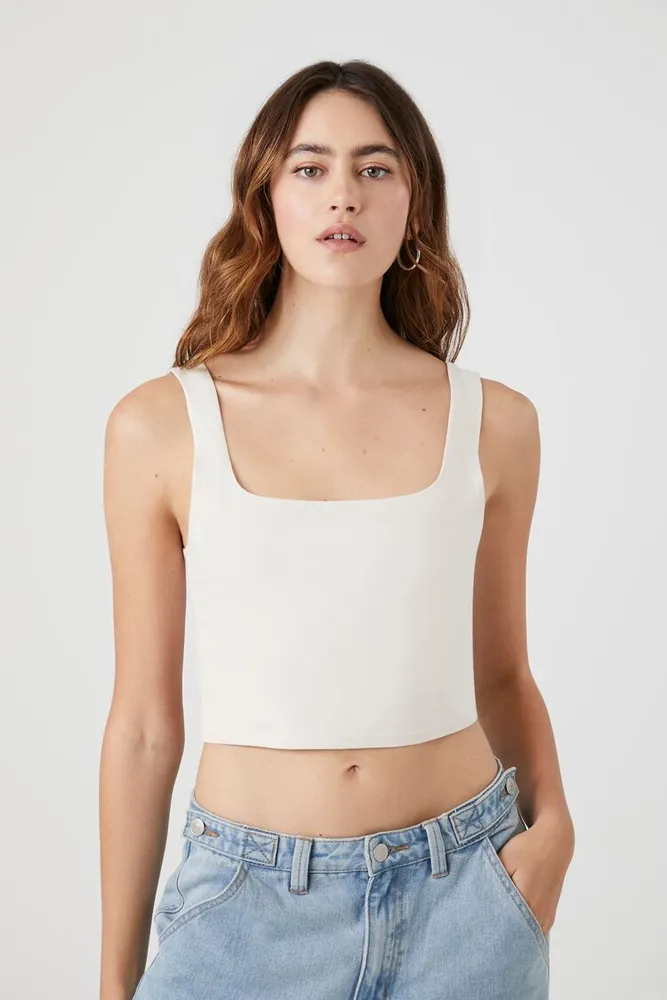 Forever 21 ribbed 2025 knit crop top