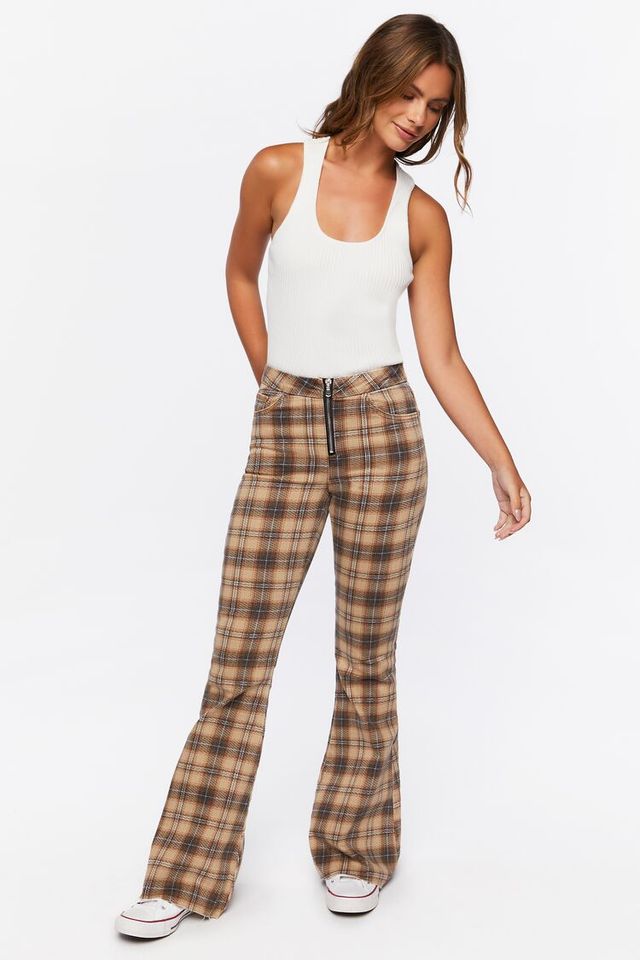 Forever 21 yellow plaid pants online