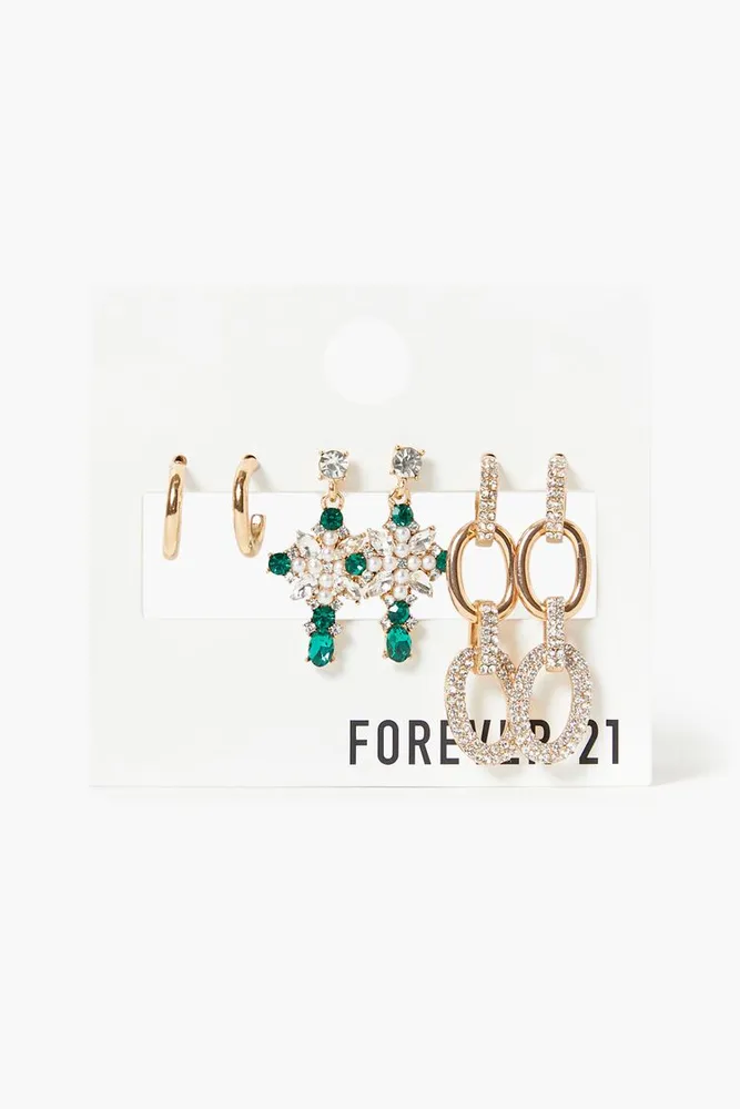Forever 21 rhinestone earrings hotsell