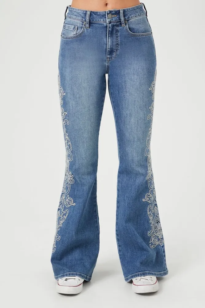 Forever 21 high 2025 waisted flare jeans