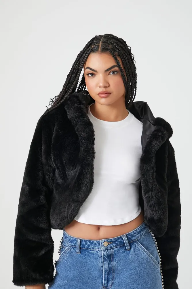 Faux fur hoodie forever 21 new arrivals