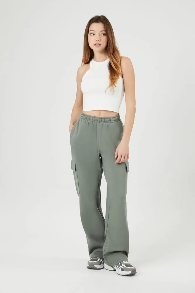 Wide leg fleece sweatpants forever 21 deals