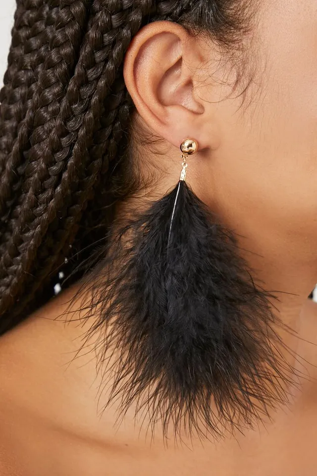 Long feather earrings forever 21 2025
