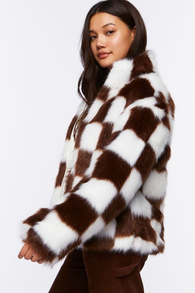 White fur deals coat forever 21