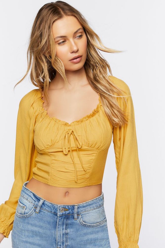 Gold crop top 2025 forever 21