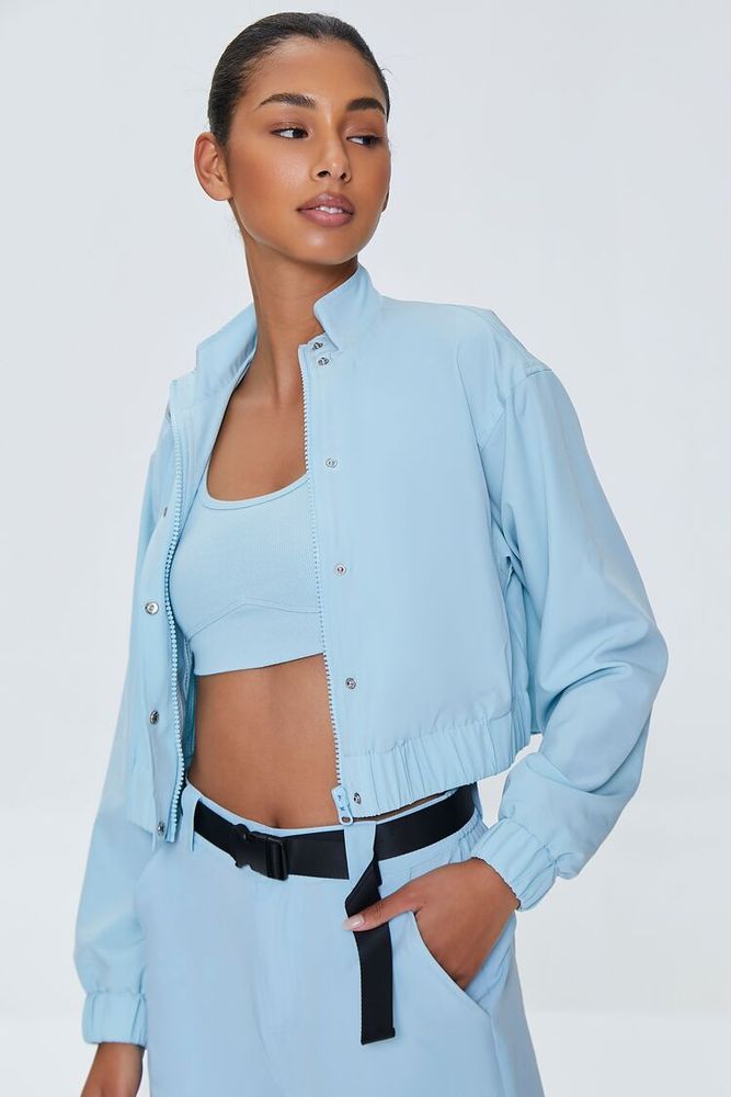 Cropped windbreaker forever 21 clearance