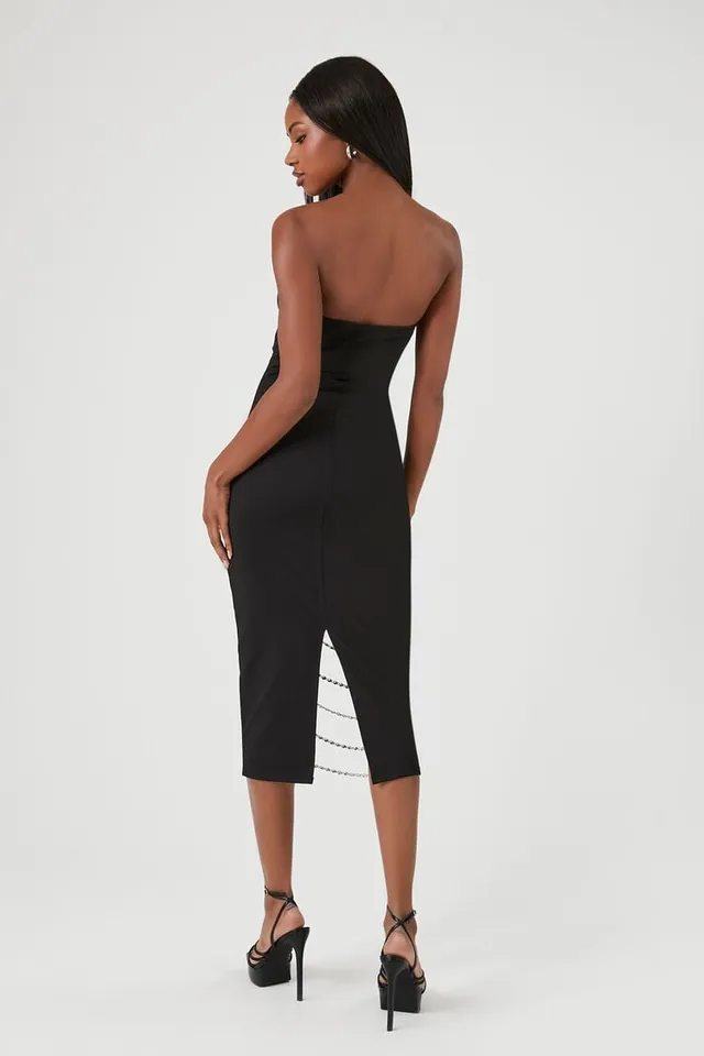Forever 21 black midi dress outlet