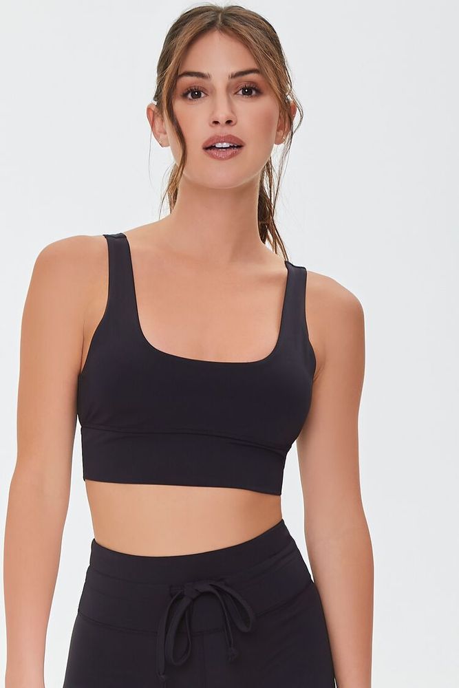 Forever 21 Women s Longline Sports Bra in Black XS CoolSprings
