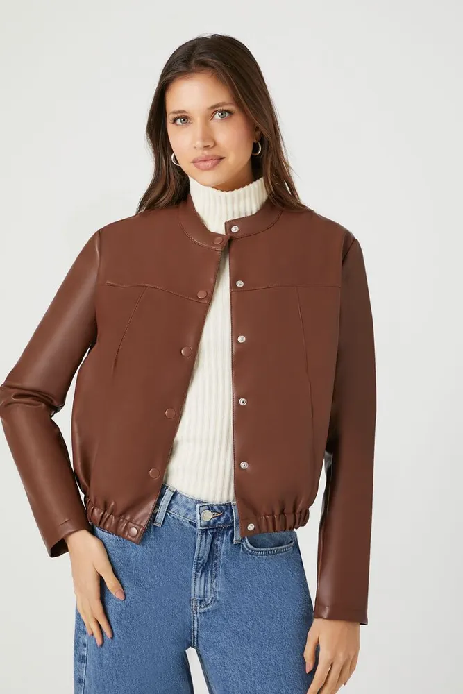 Forever 21 leather jacket womens shop