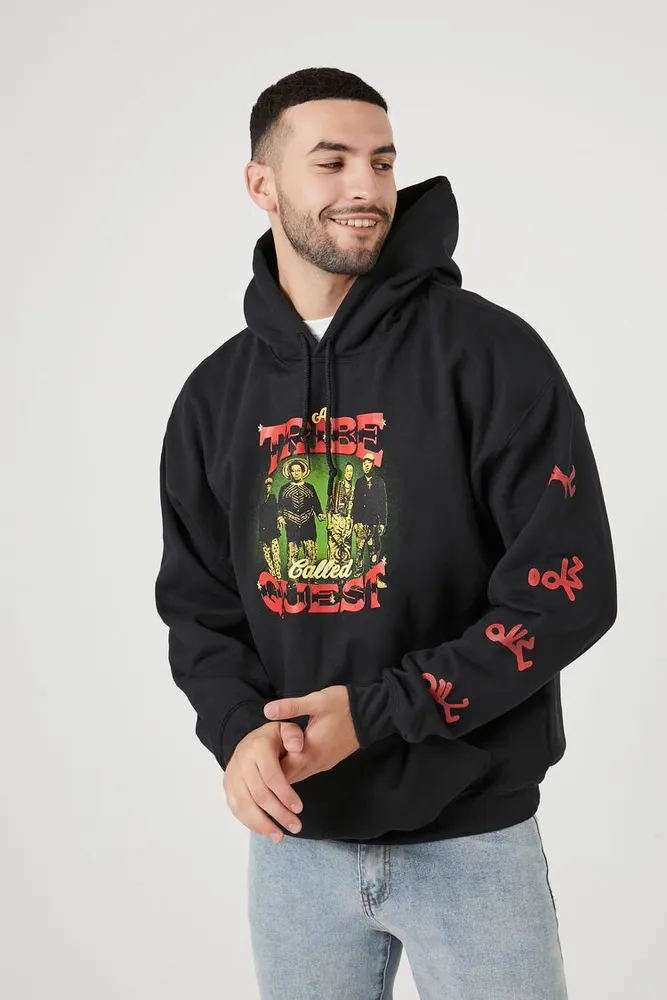 Forever 21 Men A Tribe Called Quest Hoodie in Black Medium