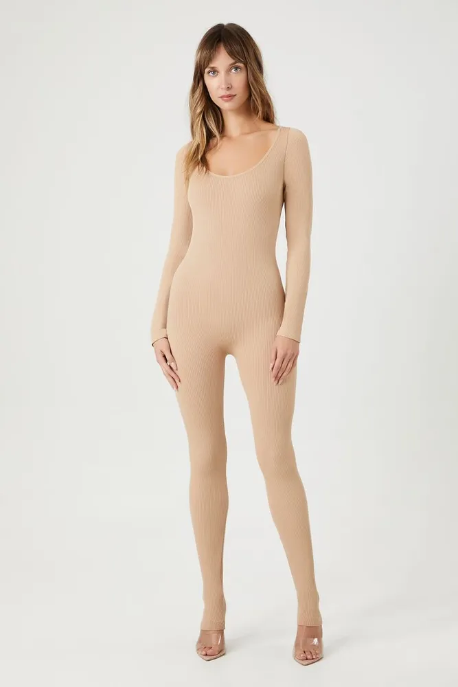 Forever 21 long store sleeve jumpsuit