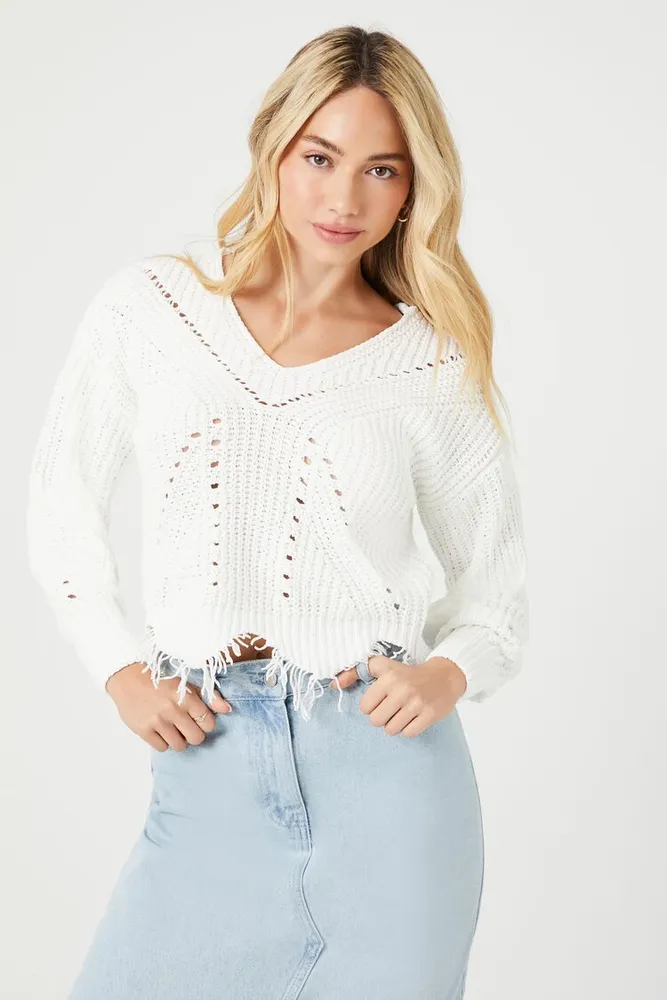 Distressed sweater forever store 21
