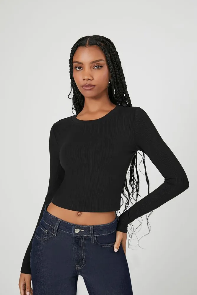 Ribbed knit crop 2025 top forever 21